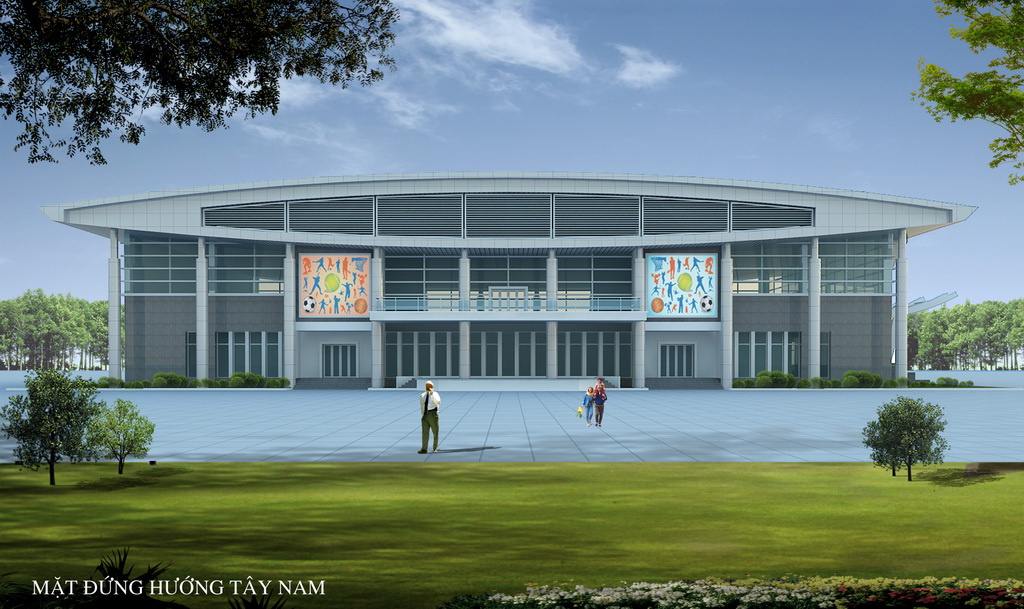 Project construction design Arena and versatile training - Sports Cultural Center Lam Thao district
