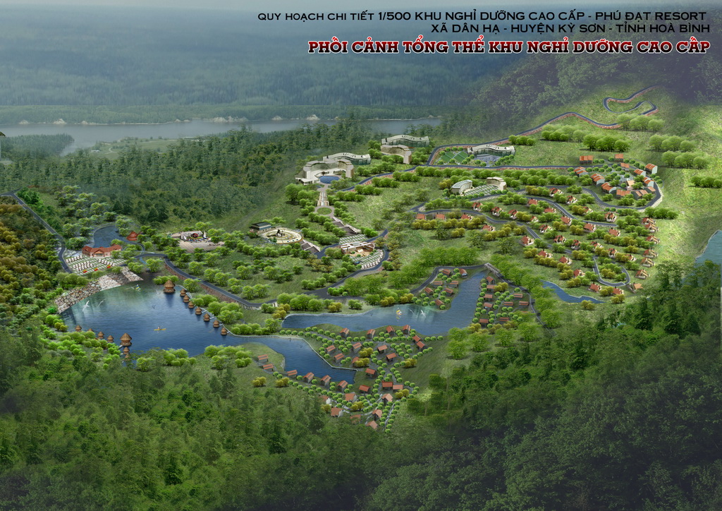 Resort cao cấp Phú Đạt, tại xã Dân Hạ, huyện Kỳ Sơn, tỉnh Hòa Bình_Quy hoạch chi tiết xây dựng tỷ lệ 1/500