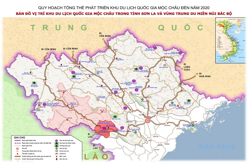 Khu du lịch quốc gia Mộc Châu, tỉnh Sơn La_Quy hoạch tổng thể phát triển