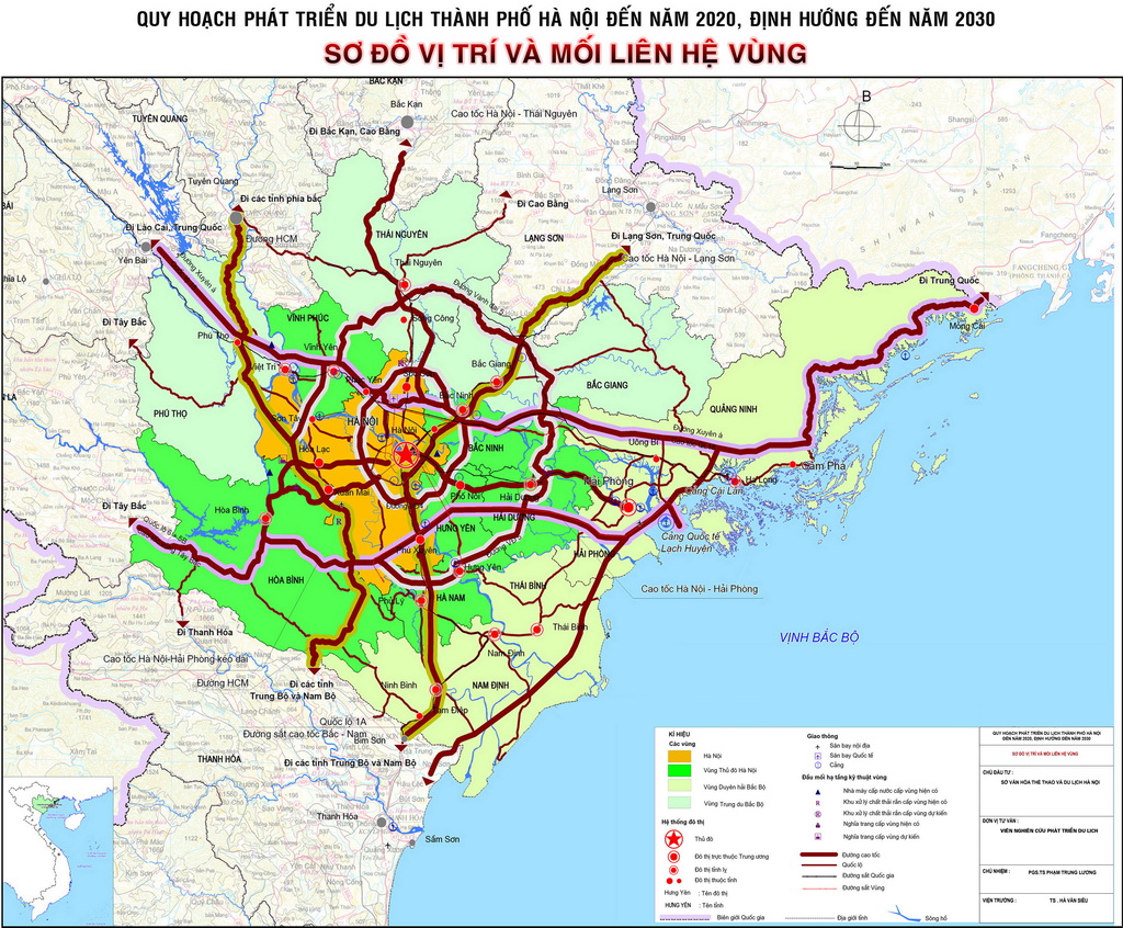 Du lịch thành phố Hà Nội_Quy hoạch tổng thể phát triển