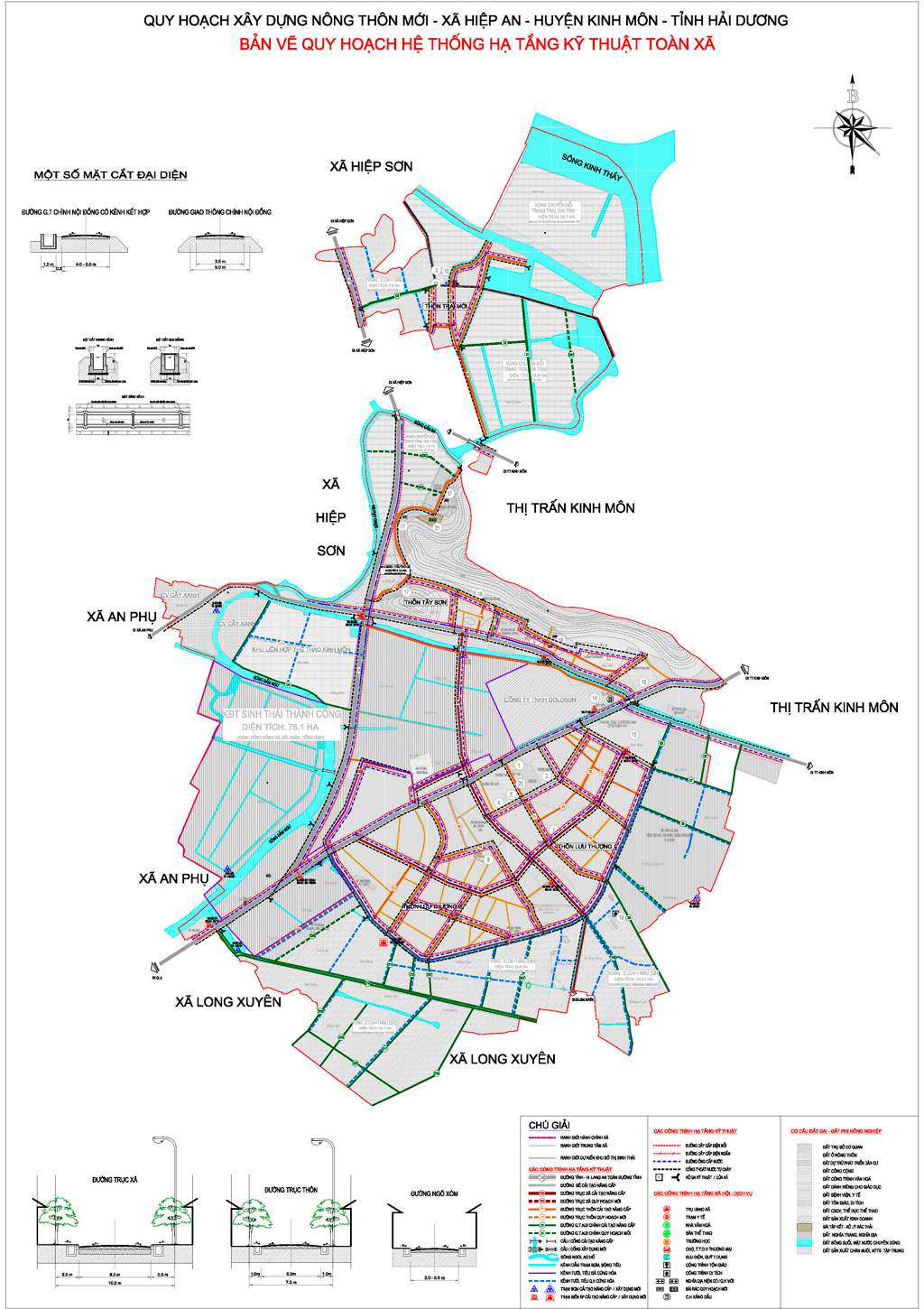 Planning new rural construction in Hiep An - Kinh Mon District - Hai Duong Province