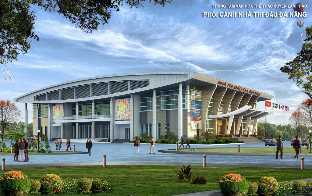 Project construction design Arena and versatile training - Sports Cultural Center Lam Thao district